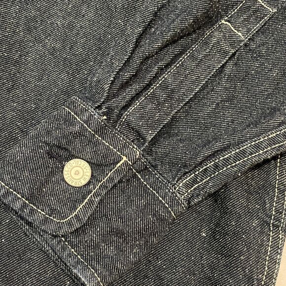 ~ LEVI'S RED Very Oversized Sm Button-Up Shirt Denim Unisex Positively Superior - Picture 10 of 14